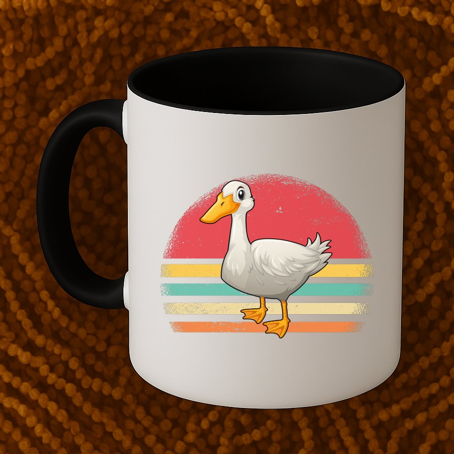 Vintage Retro Duck Gift Mug