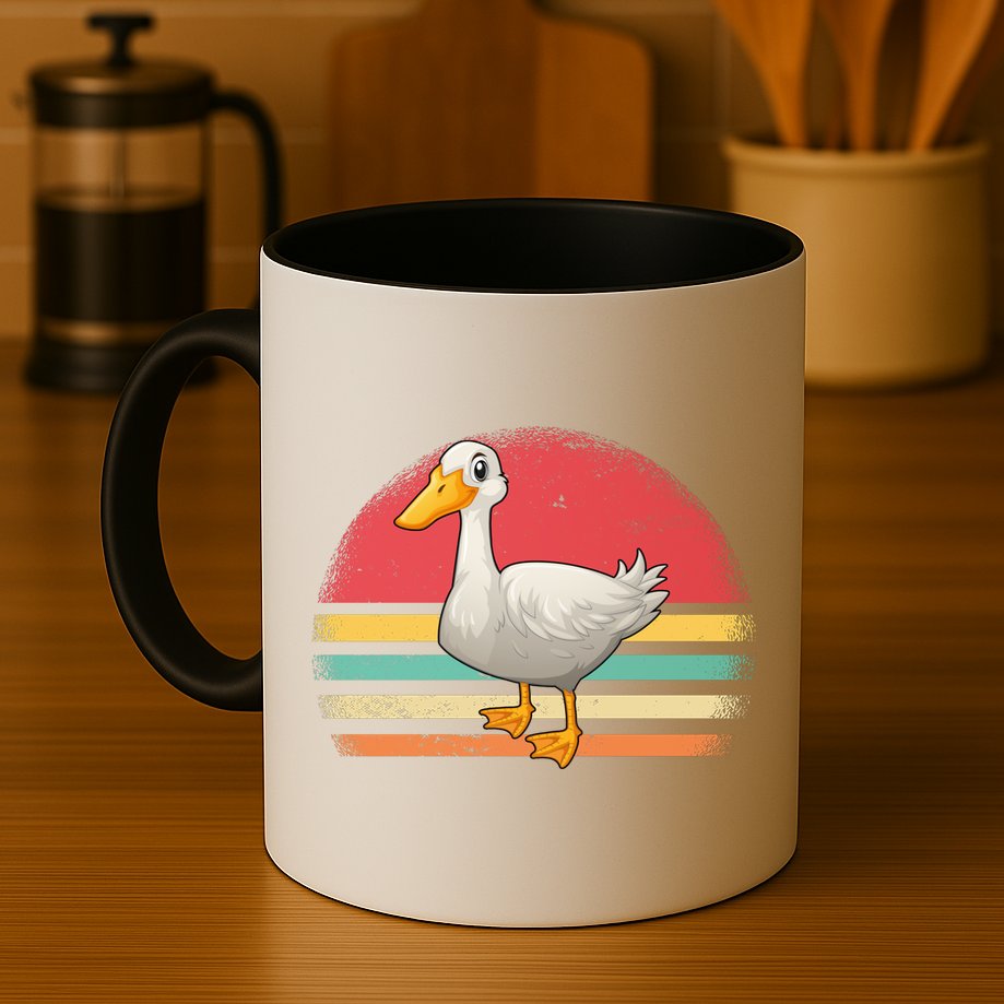 Vintage Retro Duck Gift Mug