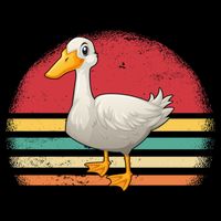 Vintage Retro Duck Gift Mug
