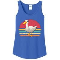 Vintage Retro Duck Gift Ladies Essential Tank