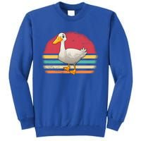 Vintage Retro Duck Gift Tall Sweatshirt