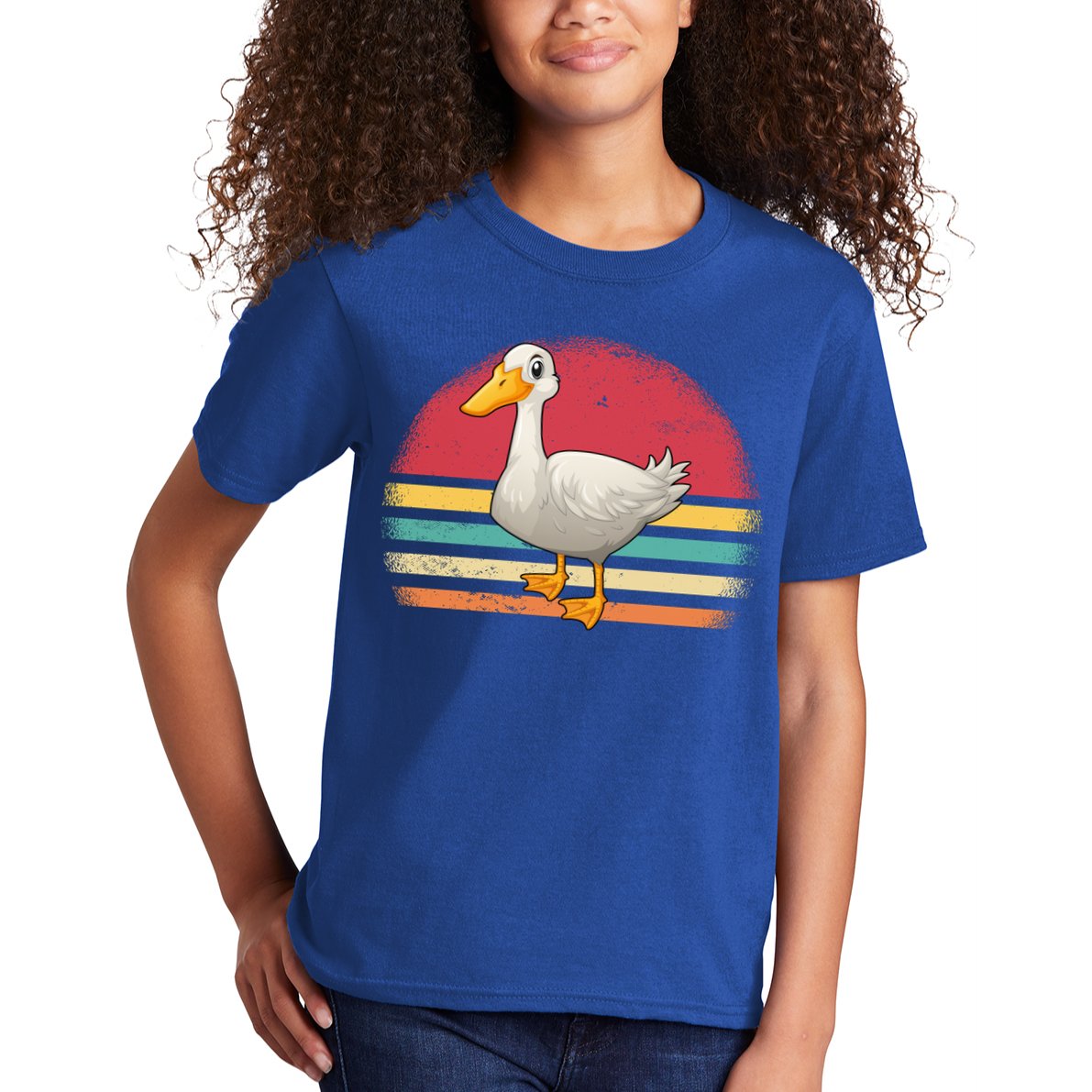 Vintage Retro Duck Gift Kids T-Shirt