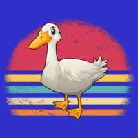 Vintage Retro Duck Gift Kids T-Shirt