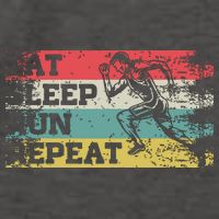 Vintage Retro Eat Sleep Run Repeat Funny Running Runner Gift Vector Backpack