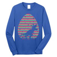 Vintage Retro Easter Egg Lover Tgiftrex Dinosaur Easter Sunday Gift Long Sleeve Shirt