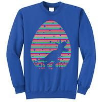 Vintage Retro Easter Egg Lover Tgiftrex Dinosaur Easter Sunday Gift Sweatshirt