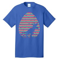 Vintage Retro Easter Egg Lover Tgiftrex Dinosaur Easter Sunday Gift Tall T-Shirt