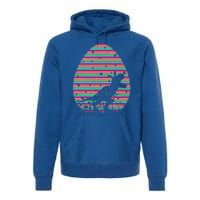 Vintage Retro Easter Egg Lover Tgiftrex Dinosaur Easter Sunday Gift Premium Hoodie