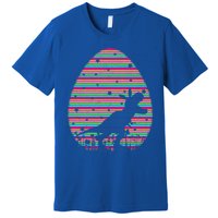 Vintage Retro Easter Egg Lover Tgiftrex Dinosaur Easter Sunday Gift Premium T-Shirt