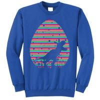 Vintage Retro Easter Egg Lover Tgiftrex Dinosaur Easter Sunday Gift Tall Sweatshirt