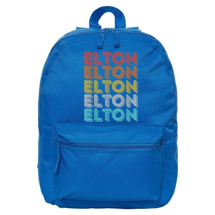 Vintage Retro Elton 16 in Basic Backpack