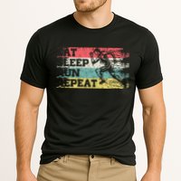 Vintage Retro Eat Sleep Run Repeat Funny Running Runner Gift Performance Shirt
