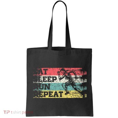 Vintage Retro Eat Sleep Run Repeat Funny Running Runner Gift Bag