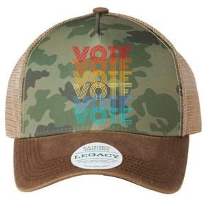 Vote Retro Election Voter Legacy Tie Dye Trucker Hat