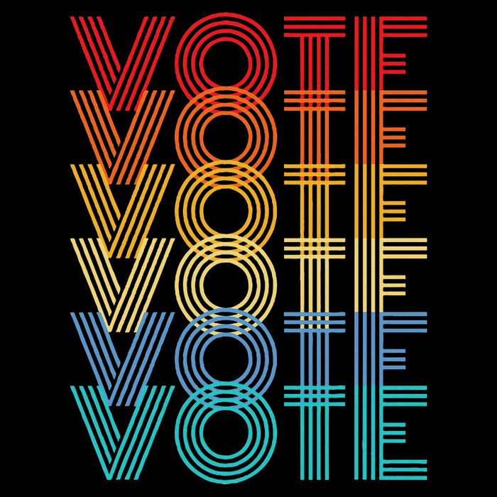 Vote Retro Election Voter Cooling Performance Crew T-Shirt