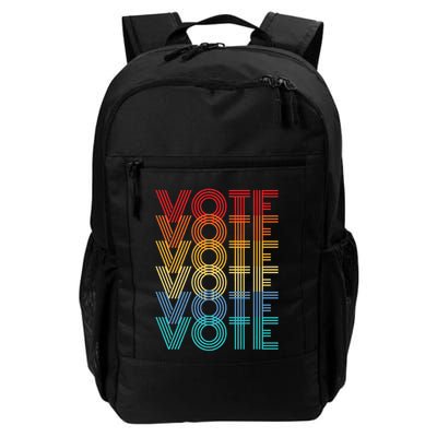 Vote Retro Election Voter Daily Commute Backpack
