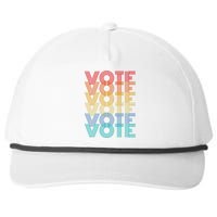 Vote Retro Election Voter Snapback Five-Panel Rope Hat