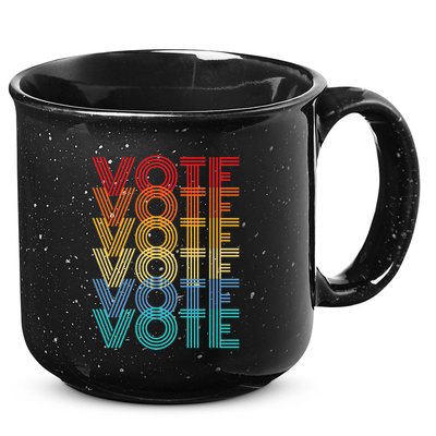 Vote Retro Election Voter 15oz Campfire Ceramic Mug