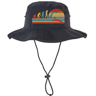 Vintage Retro Evolution Funny Swimmer Swimmer Swim Lover Bucket Hat