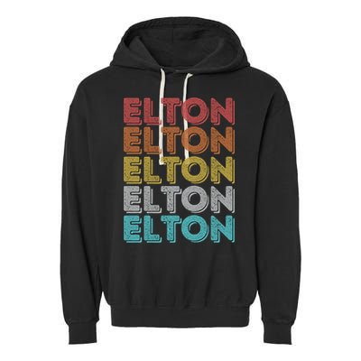 Vintage Retro Elton Gift Garment-Dyed Fleece Hoodie