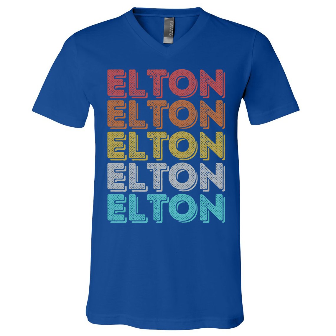 Vintage Retro Elton Gift V-Neck T-Shirt