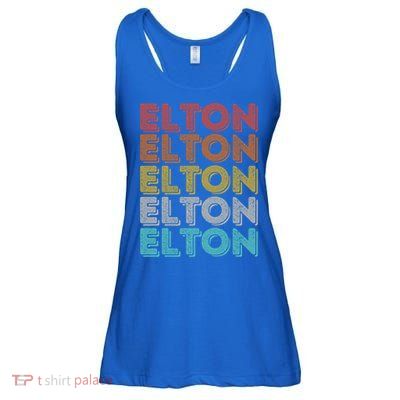 Vintage Retro Elton Gift Ladies Essential Flowy Tank