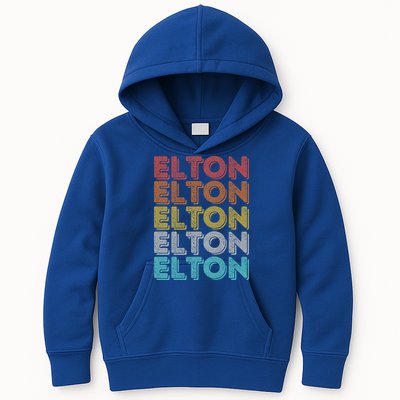 Vintage Retro Elton Gift Kids Hoodie