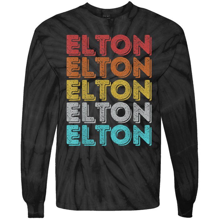 Vintage Retro Elton Tie-Dye Long Sleeve Shirt