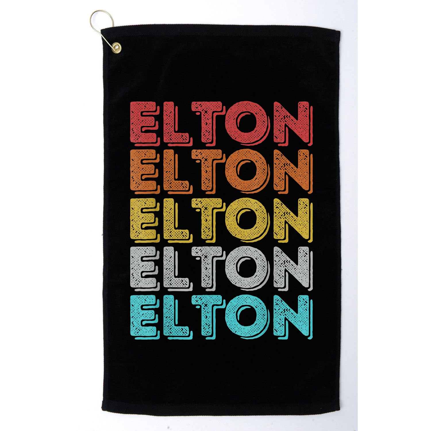 Vintage Retro Elton Golf Towel