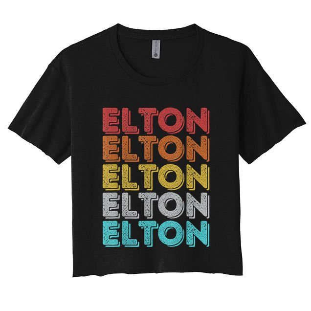 Vintage Retro Elton Crop Top