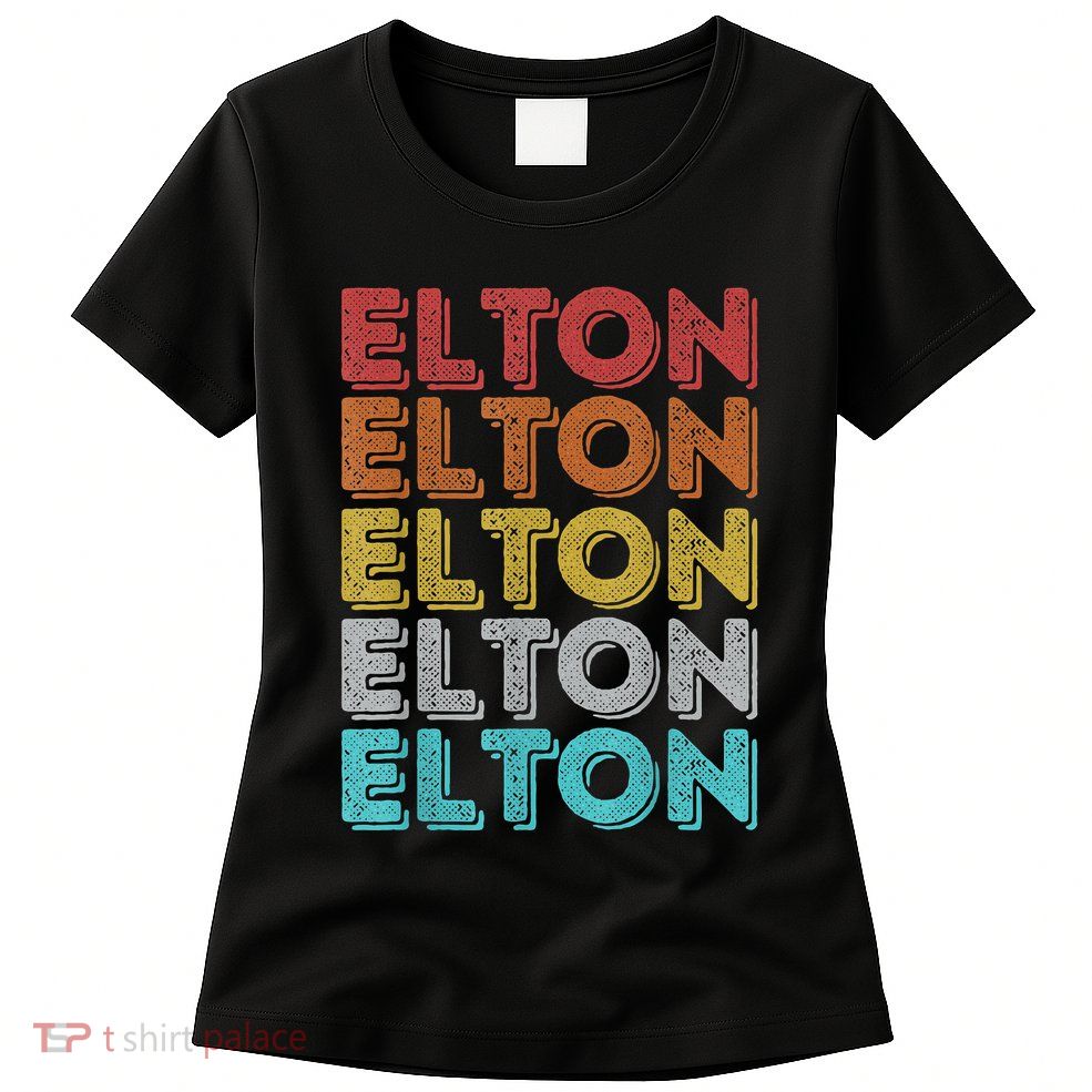 Vintage Retro Elton Womens T-Shirt