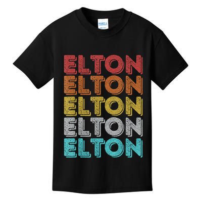 Vintage Retro Elton Kids T-Shirt