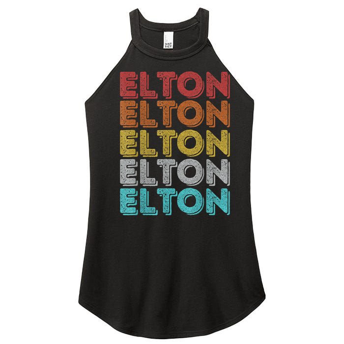 Vintage Retro Elton Women's Perfect Tri Rocker Tank