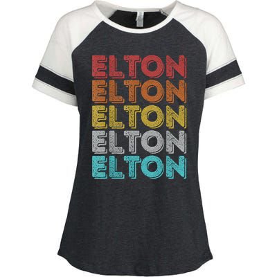 Vintage Retro Elton Enza Ladies Jersey Colorblock Tee