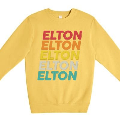 Vintage Retro Elton Premium Crewneck Sweatshirt