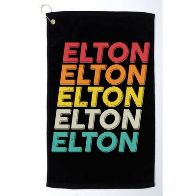 Vintage Retro Elton Golf Towel