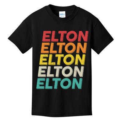 Vintage Retro Elton Kids T-Shirt