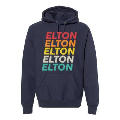 Vintage Retro Elton Premium Hoodie