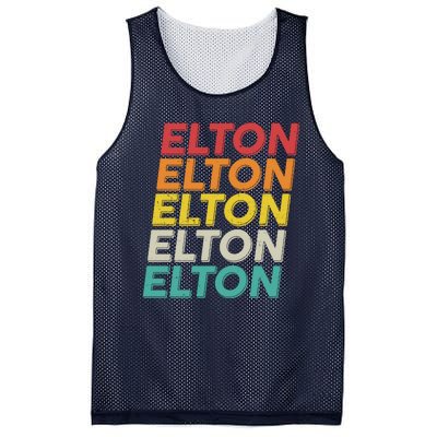 Vintage Retro Elton Mesh Reversible Basketball Jersey Tank