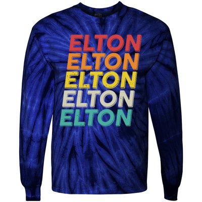 Vintage Retro Elton Tie-Dye Long Sleeve Shirt