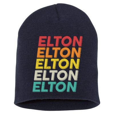 Vintage Retro Elton Short Acrylic Beanie