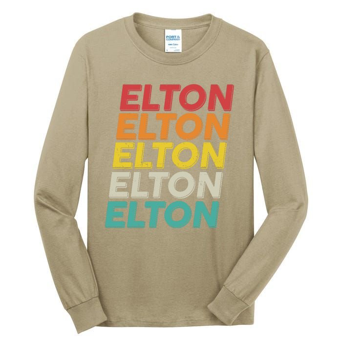 Vintage Retro Elton Tall Long Sleeve T-Shirt