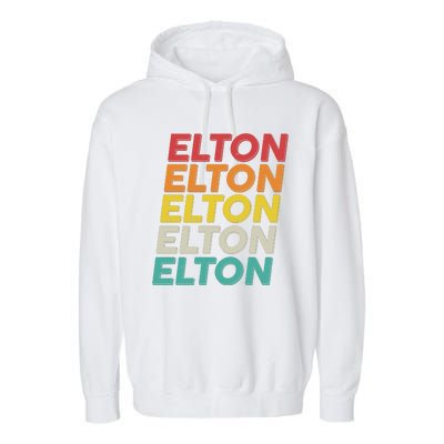 Vintage Retro Elton Garment-Dyed Fleece Hoodie