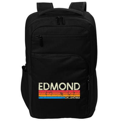 Vintage Retro Edmond Oklahoma Distressed Impact Tech Backpack