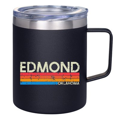 Vintage Retro Edmond Oklahoma Distressed 12oz Stainless Steel Coffee Mug
