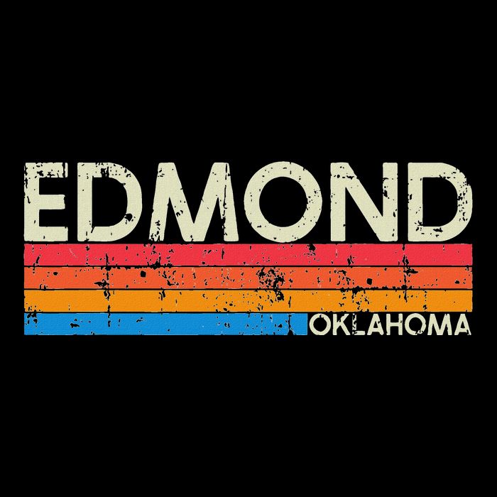 Vintage Retro Edmond Oklahoma Distressed Womens Tank Top