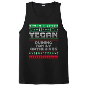 Vegan Ruining Family Gatherings Funny Plant Based Christmas Cute Gift PosiCharge Competitor Tank