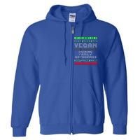 Vegan Ruining Family Gatherings Funny Plant Based Christmas Cute Gift Full Zip Hoodie