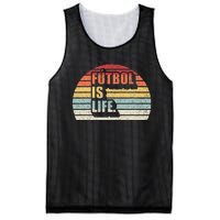 Vintage Retro Futbol Is Life Mesh Reversible Basketball Jersey Tank