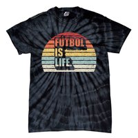 Vintage Retro Futbol Is Life Tie-Dye T-Shirt